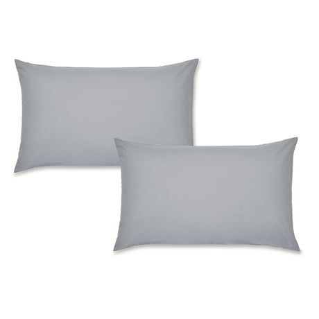 Catherine Lansfield Easy Iron 50% Polyester/50% Combed Cotton 180 Thread Count Percale Grey Sheets