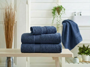 Studio 1846 Plush 100% Cotton 550gsm Indigo Towels