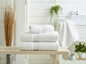 Studio 1846 Plush 100% Cotton 550gsm White Towels