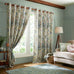 Laura Ashley Pointon Fields Multi Lined Eyelet Curtains