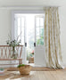 Laura Ashley Pussy Willow Off White-Hedgerow Lined Header Tape 66"x84" Door Curtain
