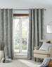 Laura Ashley Pussy Willow Lined Eyelet Curtains