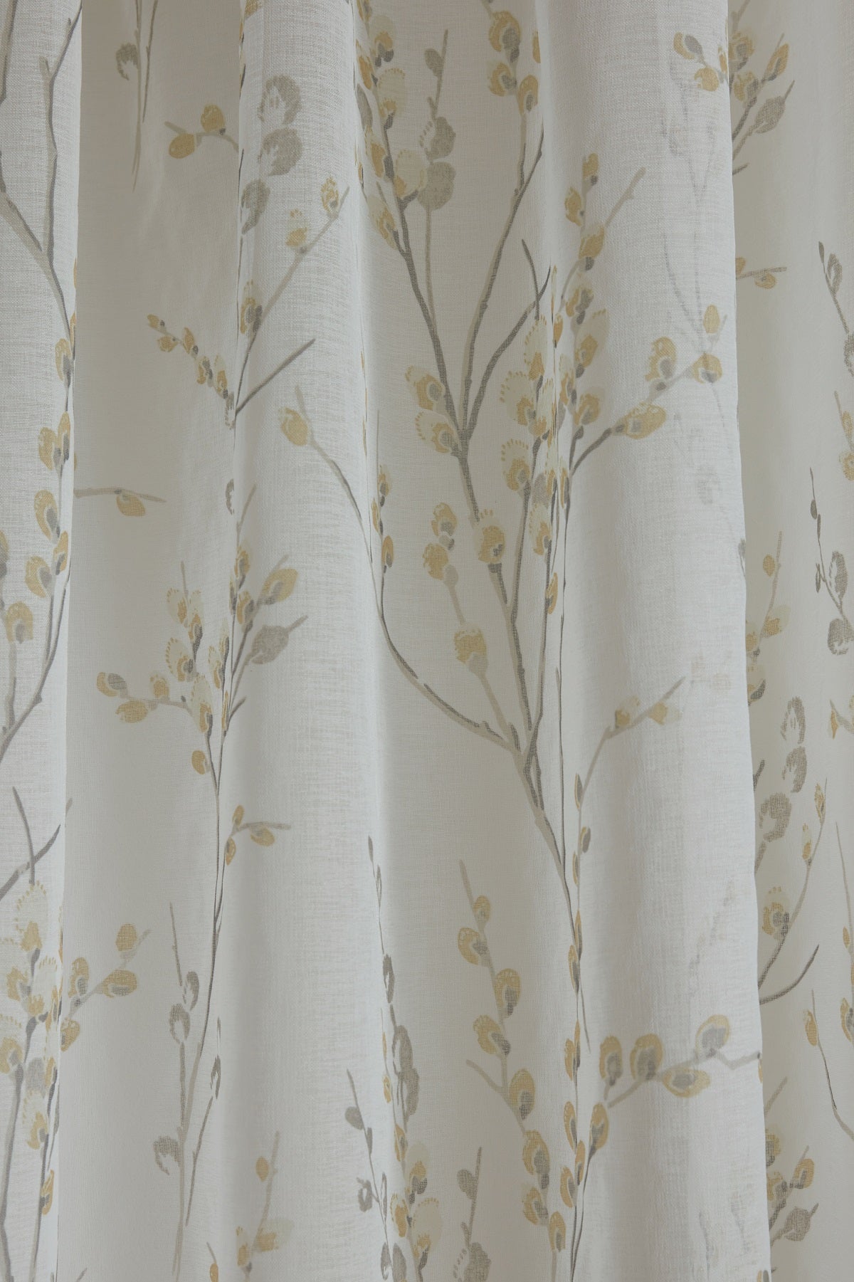 Laura Ashley Pussy Willow Voile Slot Top Sheer Panel Curtain