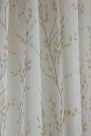 Laura Ashley Pussy Willow Voile Slot Top Sheer Panel Curtain