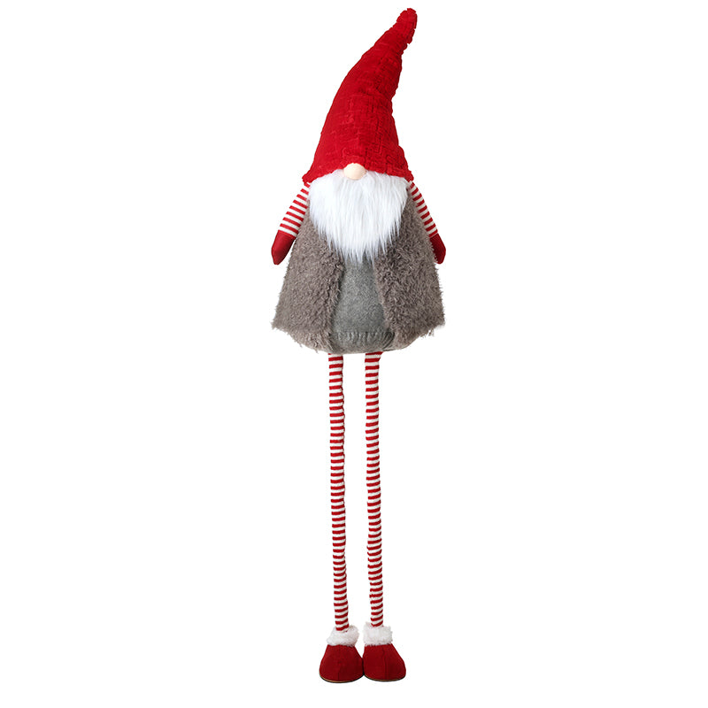 Heaven Sends QBQ039 V Tall Gonk with Stripy Legs & Grey Coat