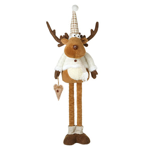 Heaven Sends QBQ043A Tall Reindeer with White Jumper & Heart