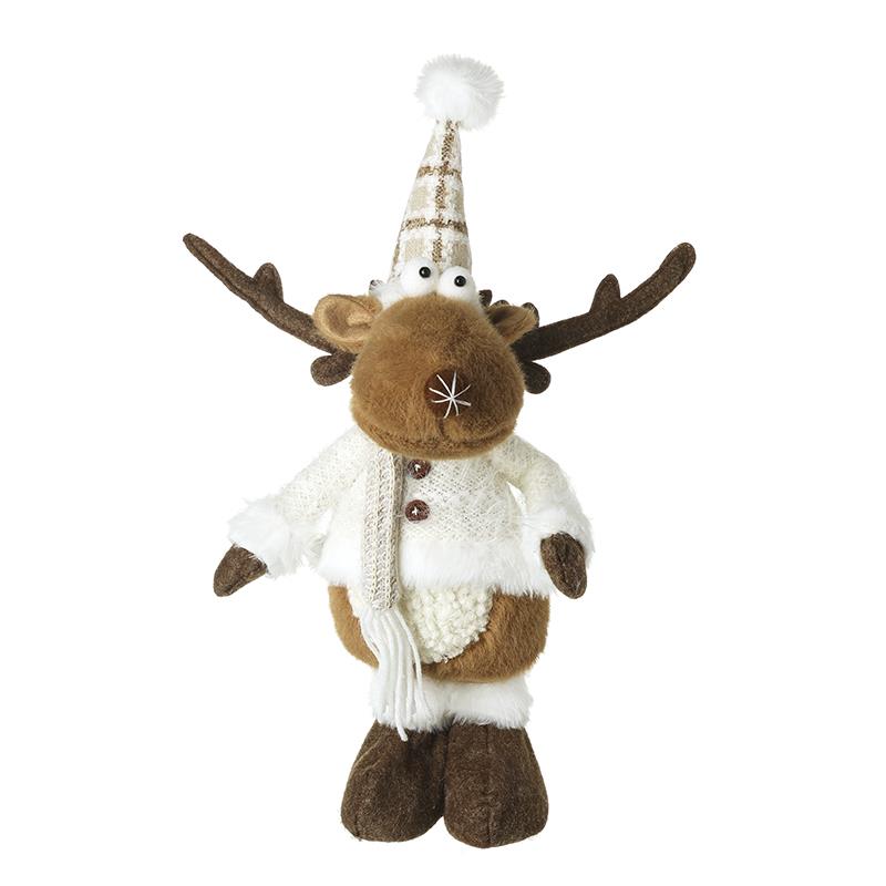 Heaven Sends QBQ043B Reindeer with White Jumper & Check Hat