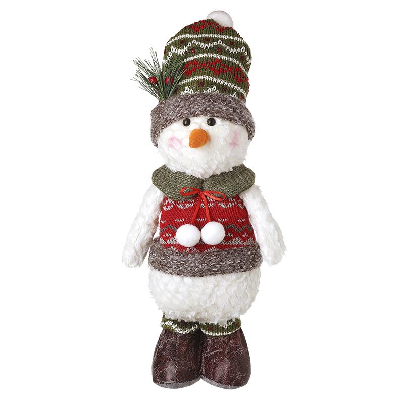 Heaven Sends QBQ123 Standing Snowman with Snowball Scarf
