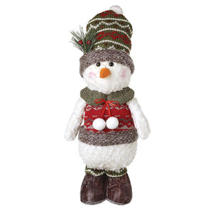 Heaven Sends QBQ123 Standing Snowman with Snowball Scarf
