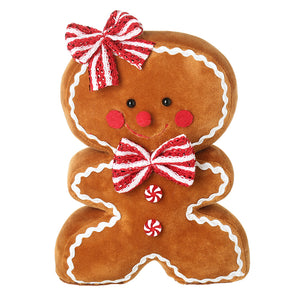 Heaven Sends QZL155C Small Plush Gingerbread with Bows