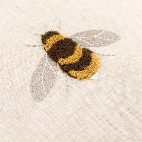 Wylder Ramble Bees Natural 50cm x 50cm Polyester Filled Cushion