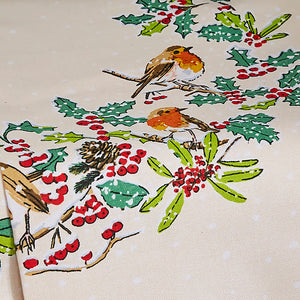 Ulster Weavers Christmas Robins Green Tea Towel