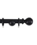 Laura Ashley Wooden Ribbed Ball Curtain Pole (ORDER ONLY)