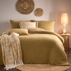 The Linen Yard Ribble Acid Washed Duvet Set