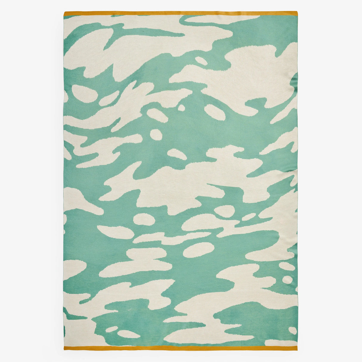 Made Ripple Teal 130cm x 180cm Knitted Throw