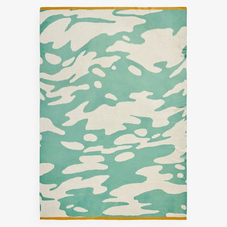 Made Ripple Teal 130cm x 180cm Knitted Throw