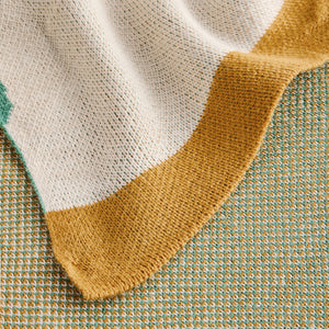 Made Ripple Teal 130cm x 180cm Knitted Throw