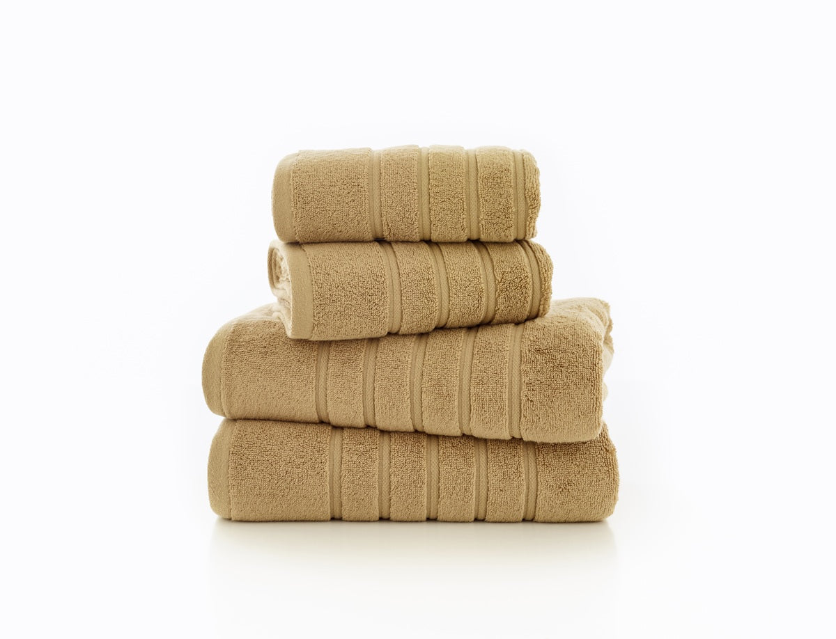 The Lyndon Company Rainham 100% Cotton 600gsm Praline Towels