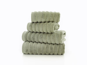 The Lyndon Company Ribbleton 100% BCI Cotton 700gsm Zero Twist Sage Towels