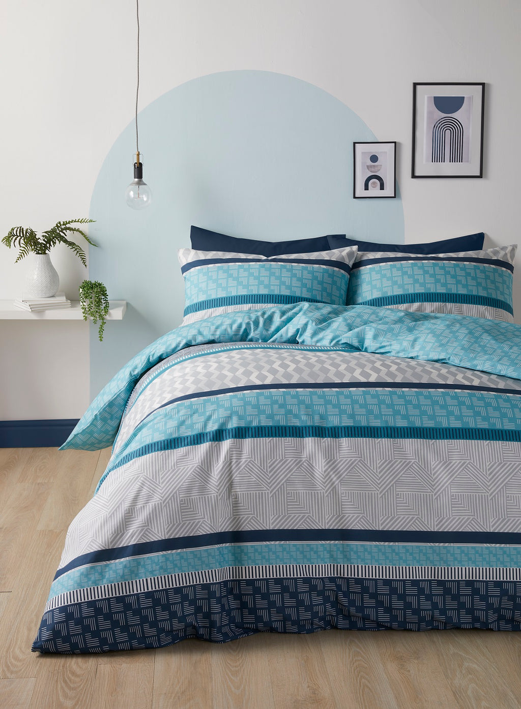 Fusion Bedding Rico Teal Duvet Set