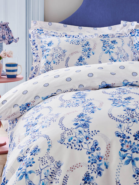 Cath Kidston Road Floral Cornflower Duvet Set