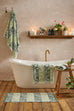 William Morris at Home Rose Stripe Sage 100% Cotton 580gsm Towels