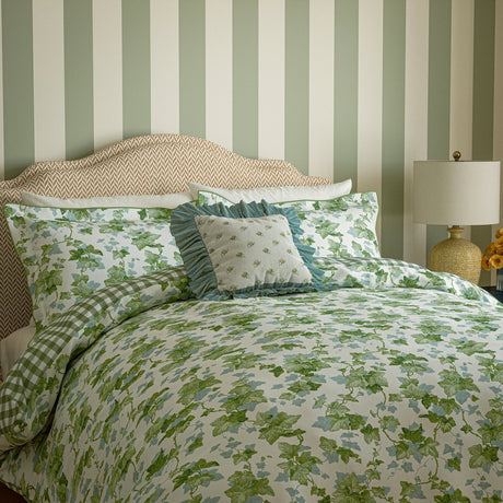 Sanderson Hedra Botanical Green Duvet Set