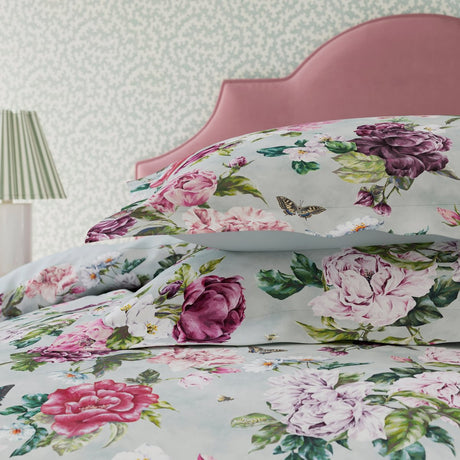 Sanderson x National Trust Summer Peony Vinyard Rose Duvet Set