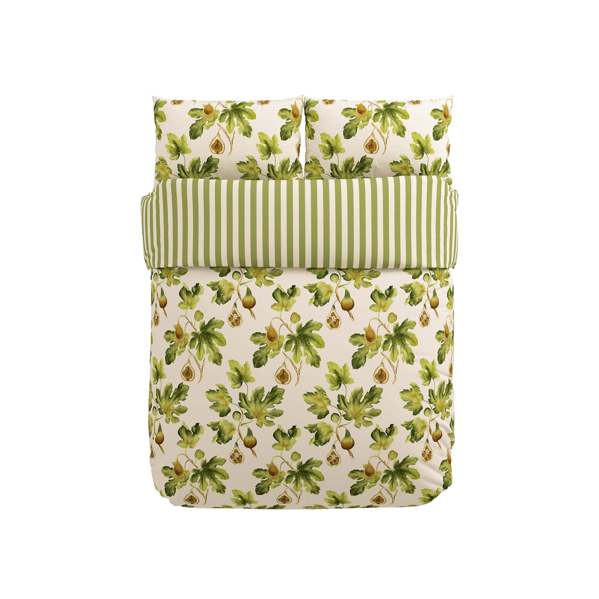 Sanderson Options Fig Harvest Green Duvet Set