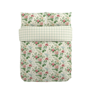 Sanderson Options Elouise Parchment/Rose Duvet Set