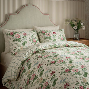 Sanderson Options Elouise Parchment/Rose Duvet Set