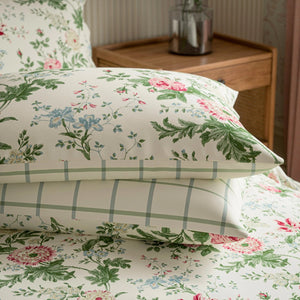 Sanderson Options Elouise Parchment/Rose Duvet Set