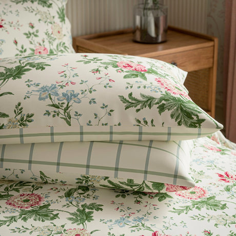 Sanderson Options Elouise Parchment/Rose Duvet Set