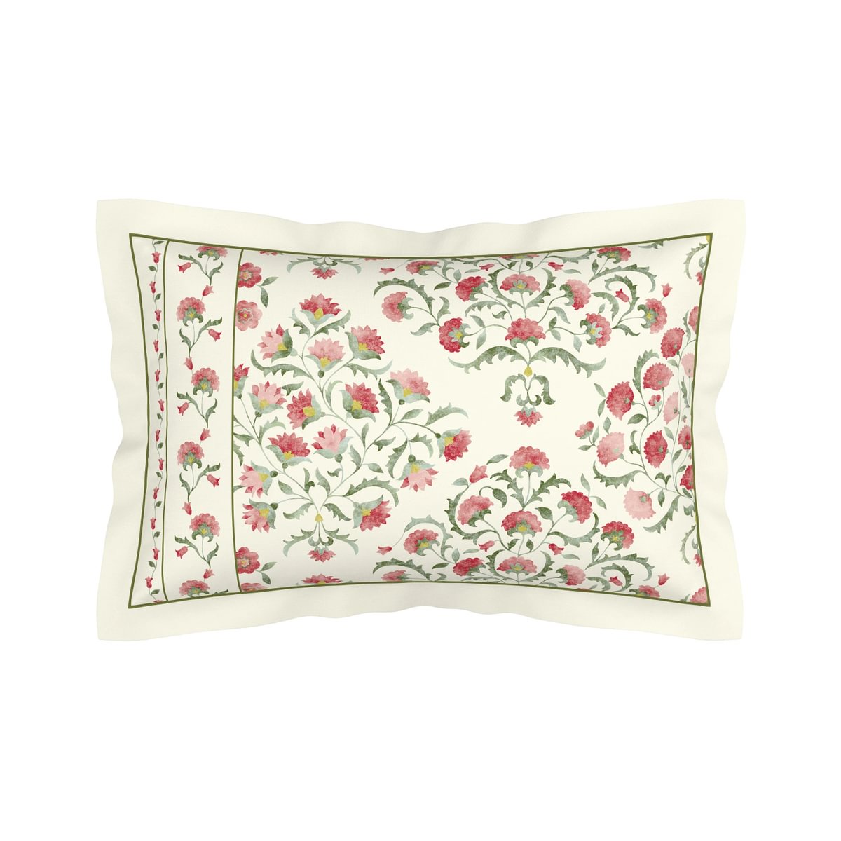Sanderson Ottoman Rose & Olive Duvet Set
