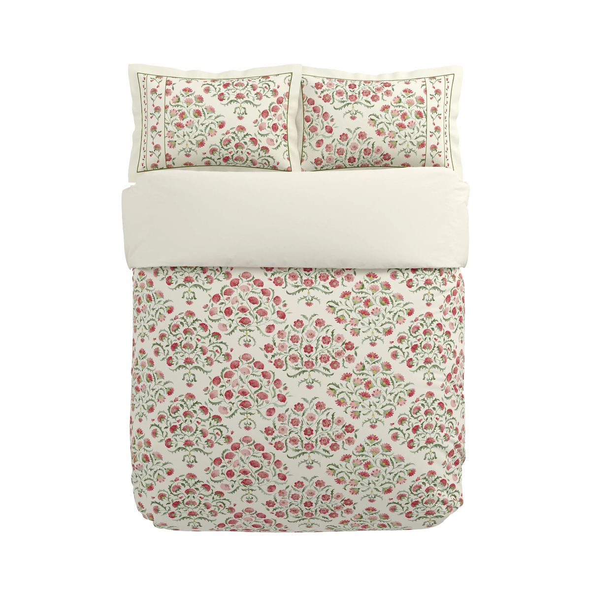 Sanderson Ottoman Rose & Olive Duvet Set