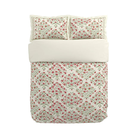 Sanderson Ottoman Rose & Olive Duvet Set