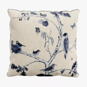 Sanderson Woodland Chorus Blue Grey Duvet Set