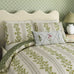 Sanderson x National Trust Cobnut Stripe Leaf Green Duvet Set