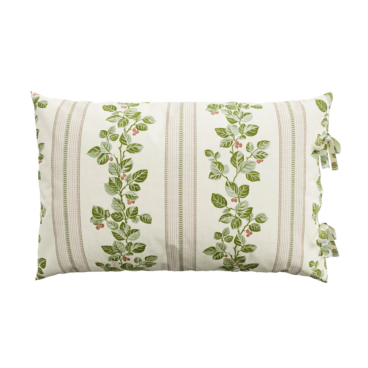 Sanderson x National Trust Cobnut Stripe Leaf Green Duvet Set