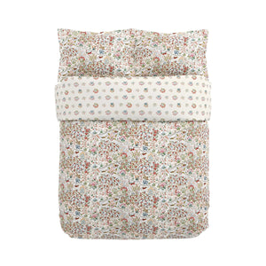 Sanderson x National Trust Moat Birds Damson & Cobalt Duvet Set