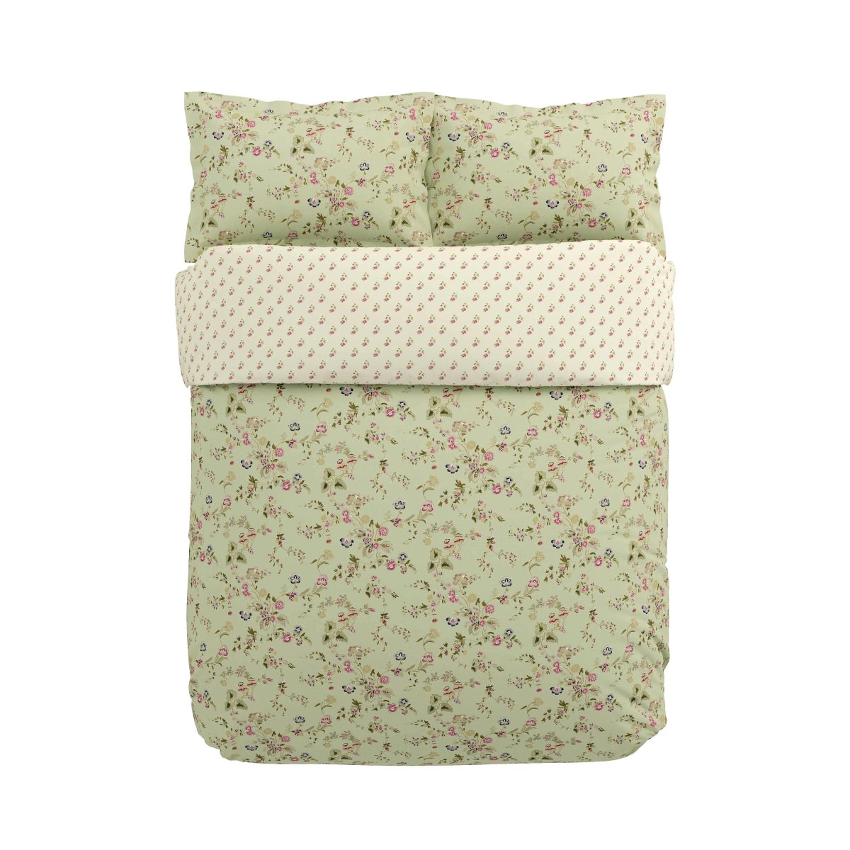 Sanderson x National Trust Nectar Fields Sage & Blossom Duvet Set