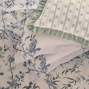 Sanderson x National Trust Paradise Woods Toile Woad Duvet Set