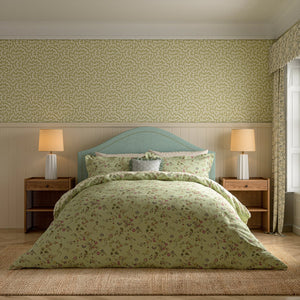 Sanderson x National Trust Nectar Fields Sage & Blossom Duvet Set
