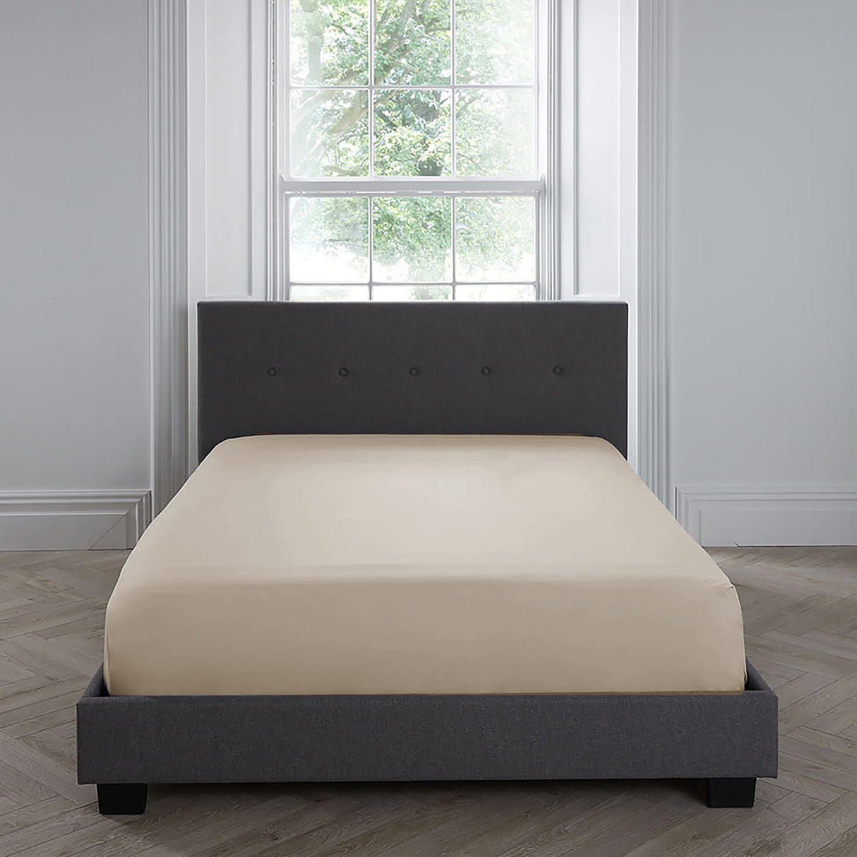 Serene 100% Polyester Plain Dyed Natural Sheets