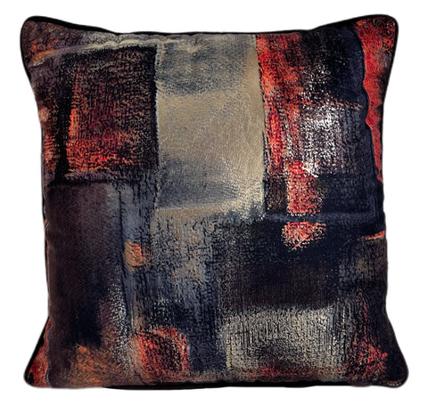 Paul Moneypenny Impossible Print with Gold Metallic 45cm x 45cm Feather Filled Cushion