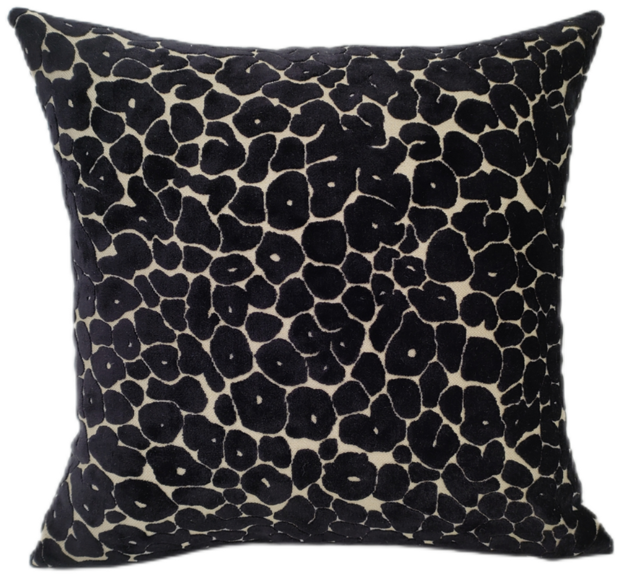 Paul Moneypenny Spoton Leopard Cut Velvet 43cm x 43cm Feather Filled Cushion