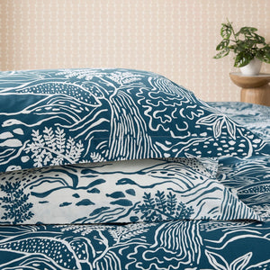 Scion Living Falling Foss Denim Duvet Set