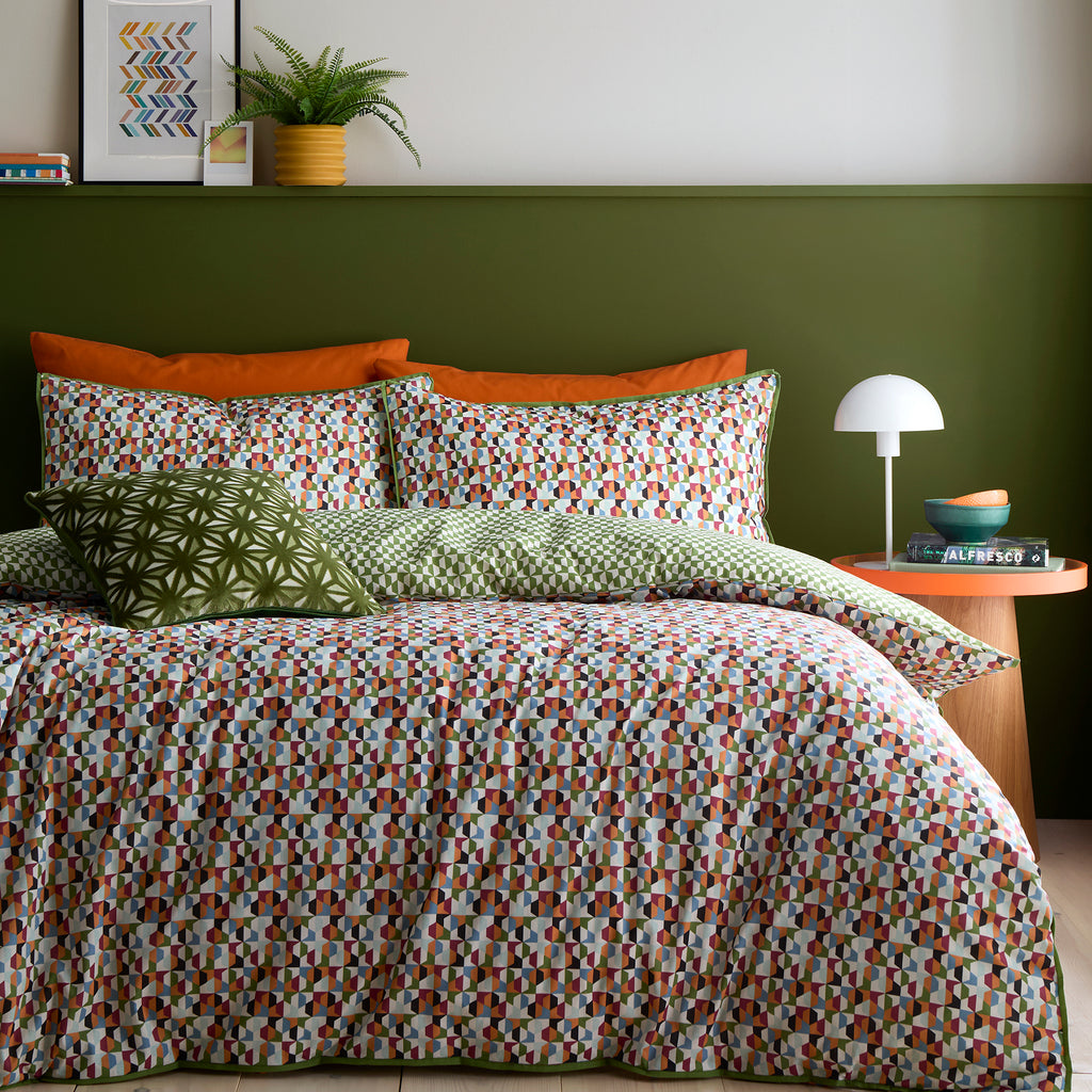Appletree Star Geo Natural Duvet Set