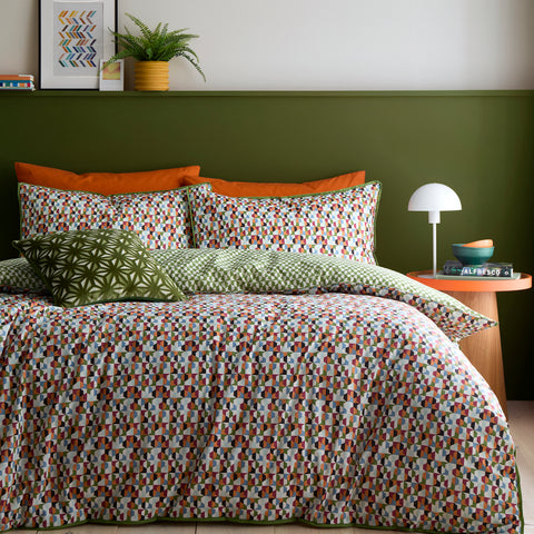 Appletree Star Geo Natural Duvet Set