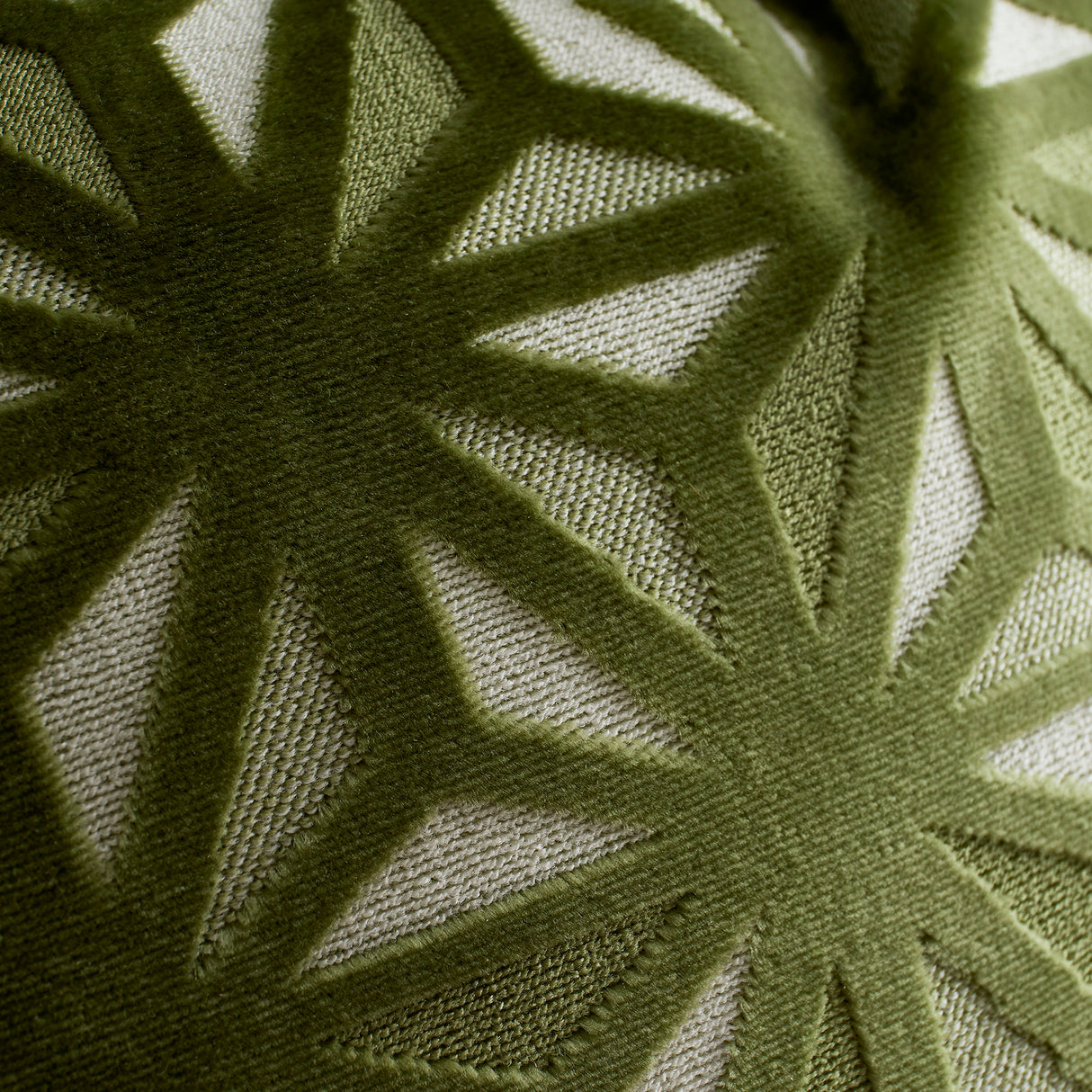 Appletree Star Geo Green 43cm x 43cm Polyester Filled Cushion